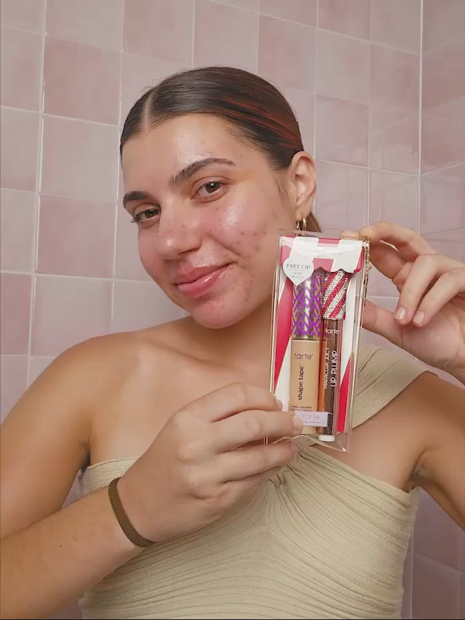 award winners best-sellers set & lip loop - shape tape™ concealer + free maracuja juicy lip